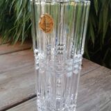 Cast crystal vase