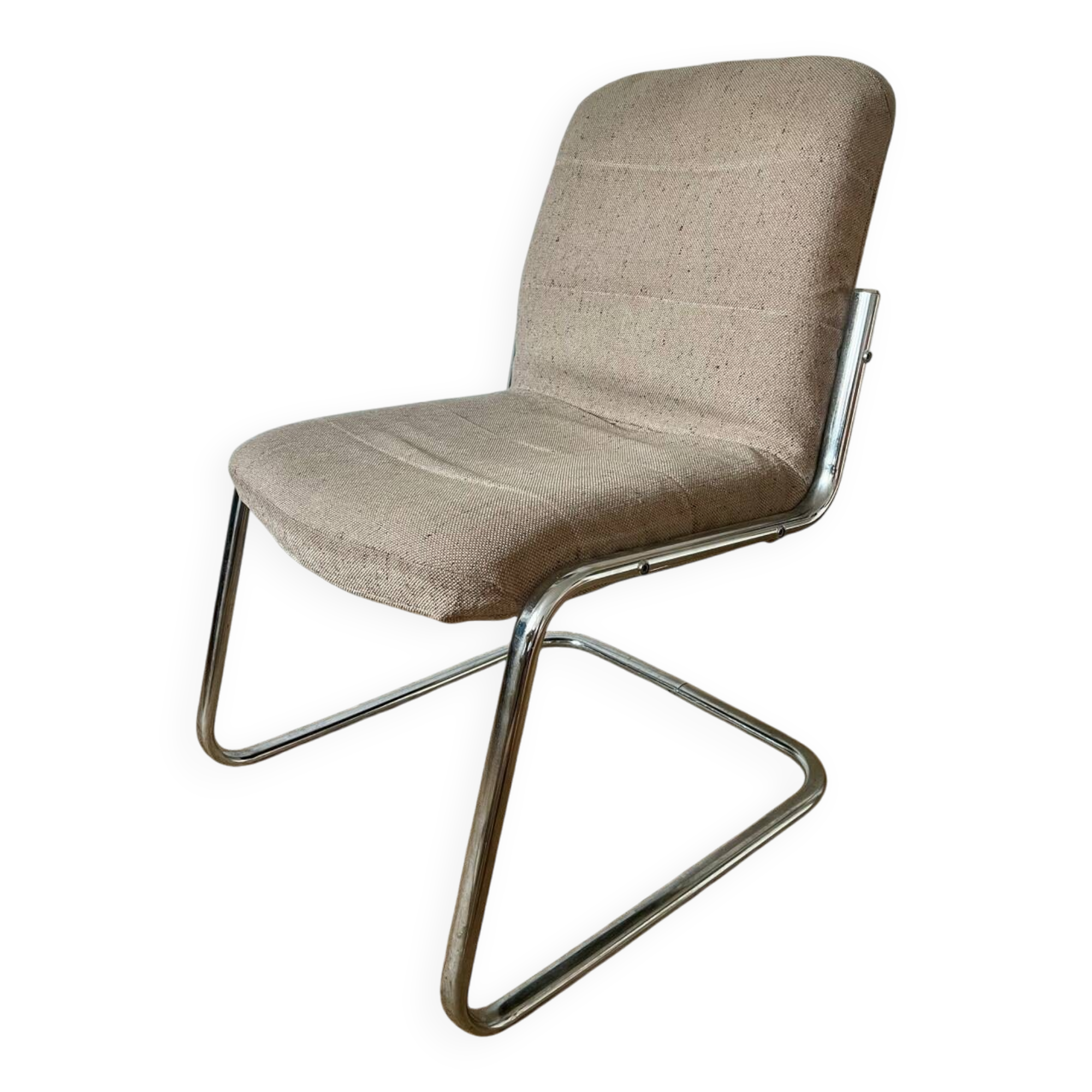 Vintage chrome armchair