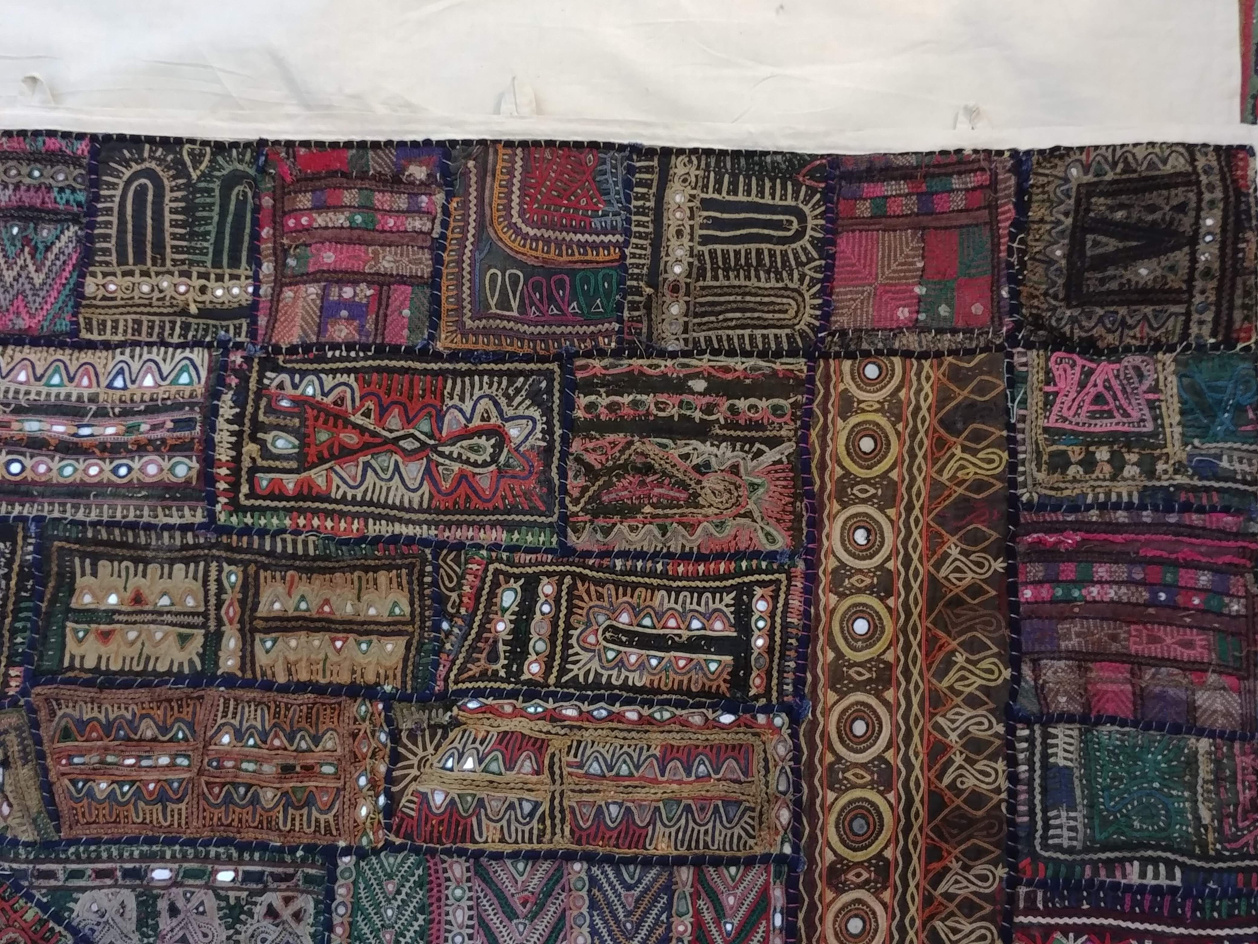 old patchwork Kutch, Gujarat, India - 190x240cm