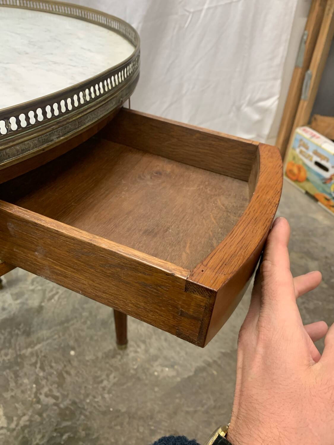 Louis XVI style bouillotte table