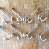Set 8 old metal hooks