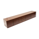 Hanging vintage low sideboard from the 1970s