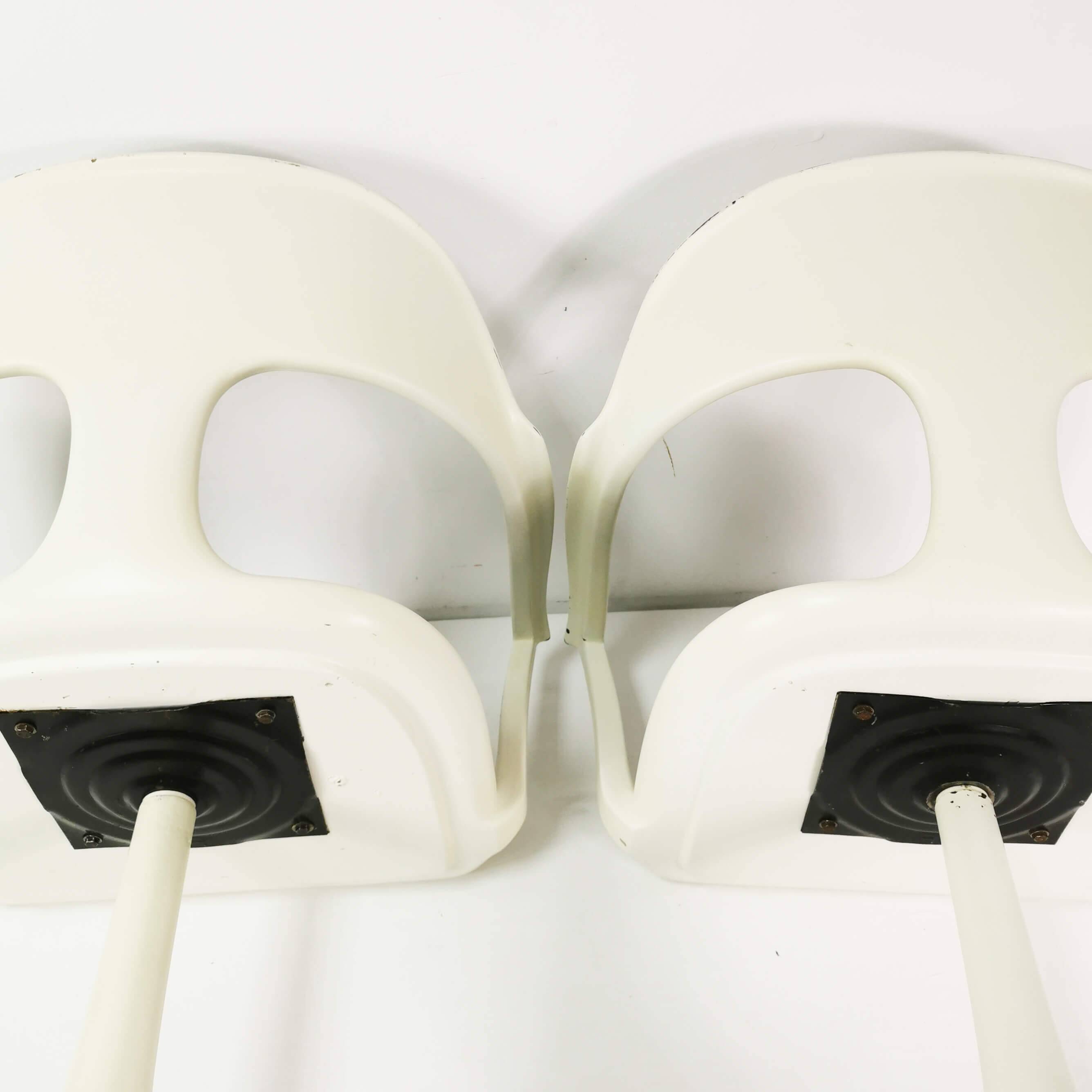 A pair of Space age chairs, Interlubke, designed by Konrad Schafer, Germany, 1960s.