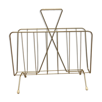 Golden magazine holder