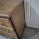 commode vintage année 70 maugrion roche bobois rotin cannage