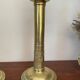 Pair of brass candle holders
