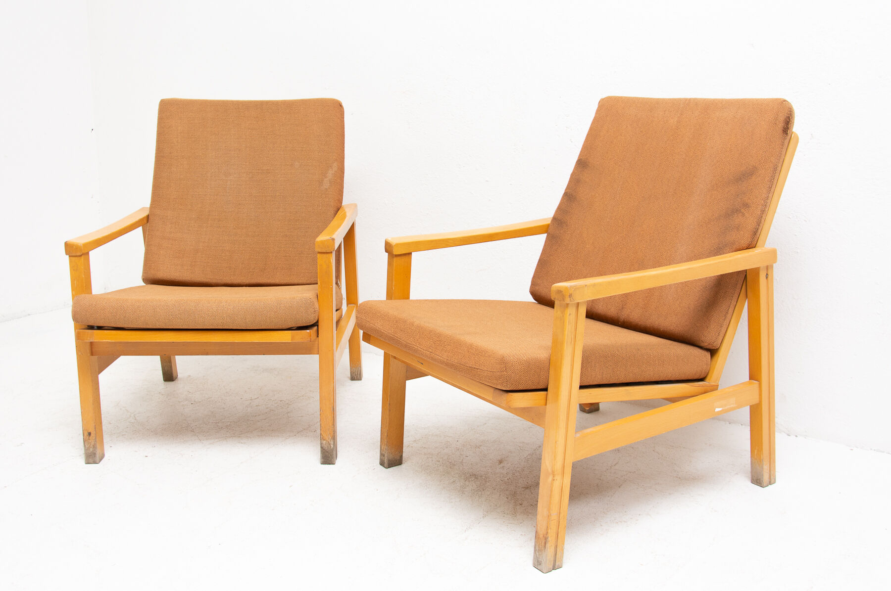 Pair of mid century Danish style armchairs for Ton, 1970´s