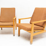 Pair of mid century Danish style armchairs for Ton, 1970´s