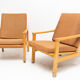 Pair of mid century Danish style armchairs for Ton, 1970´s