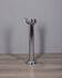 Vintage 1970s Italian-design chrome-plated metal floor ashtray