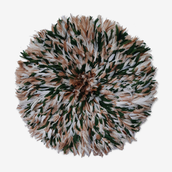 Juju hat speckled beige, white and green of 60 cm