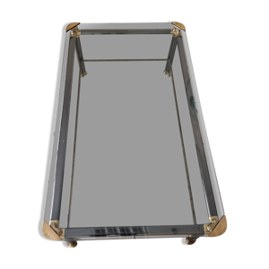 Table basse double plateaux,