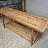 Industrial workbench washbasin table kitchen island 50 x 175 cm