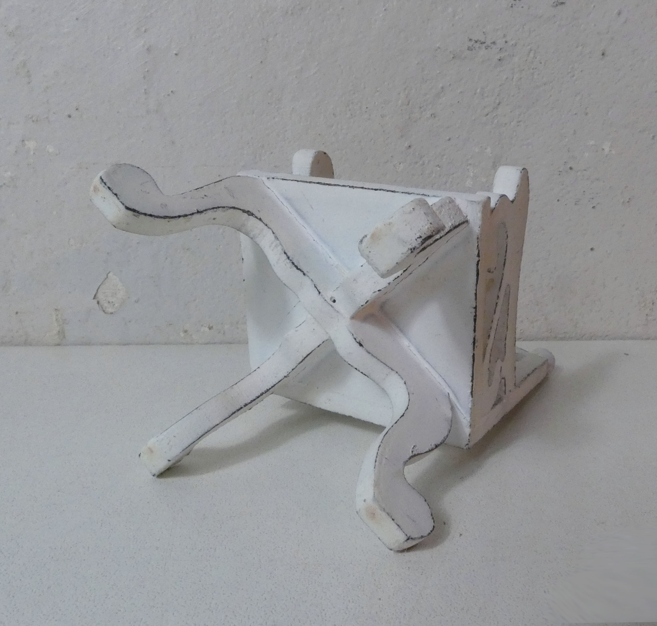 Chair wood and metal for doll's house