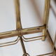Golden magazine rack