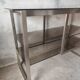 Seventies brushed metal console