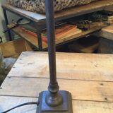 Metal lamp with lampshade