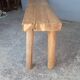 Bench 140 cm old patinated solid wood