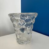 P Davesn honeycomb crystal vase, France