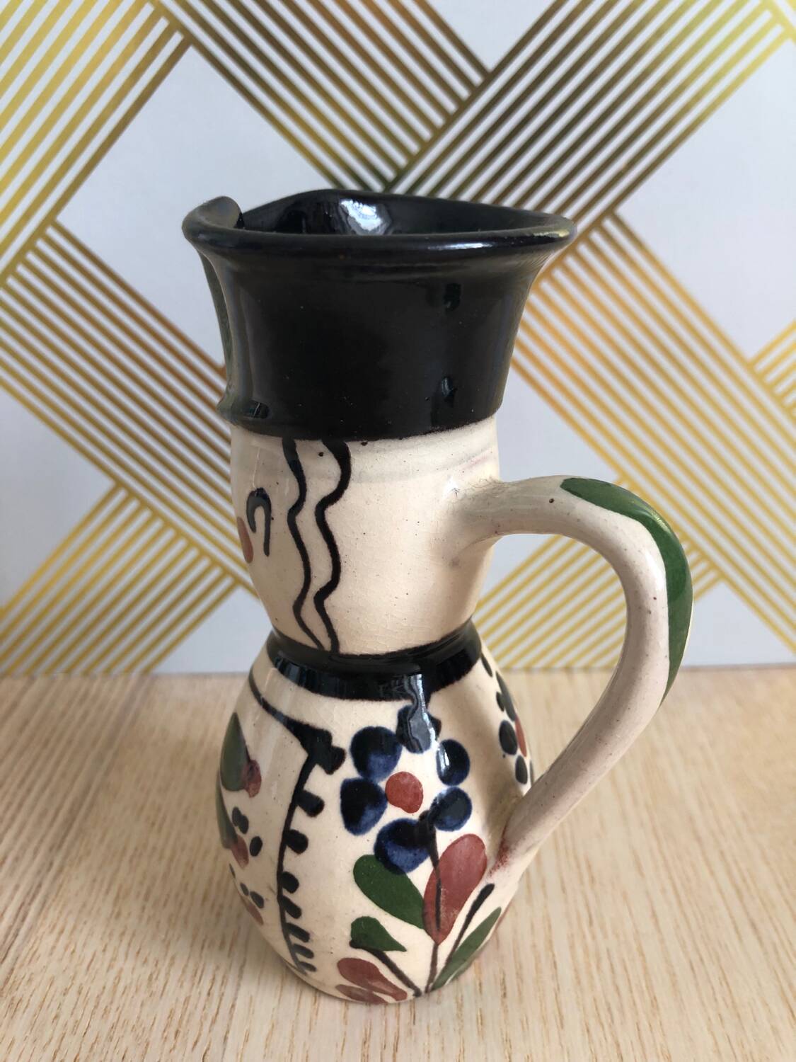 Small Hungarian Miska Soldier Pitcher