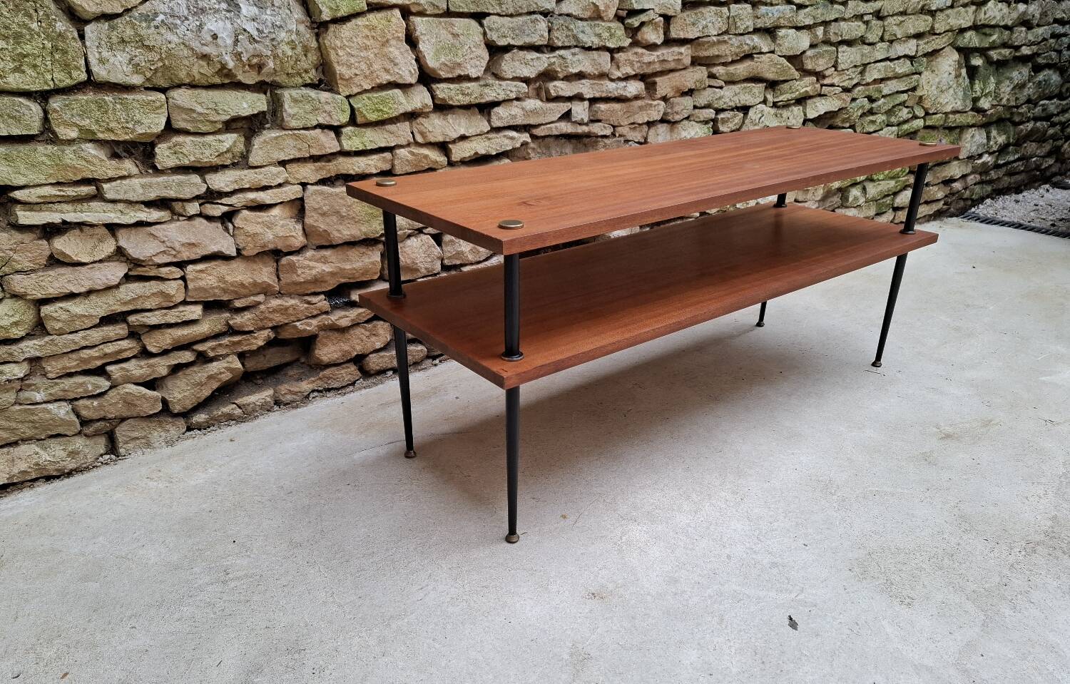 Coffee table with two tiers