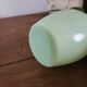 Small vase in green opaline.