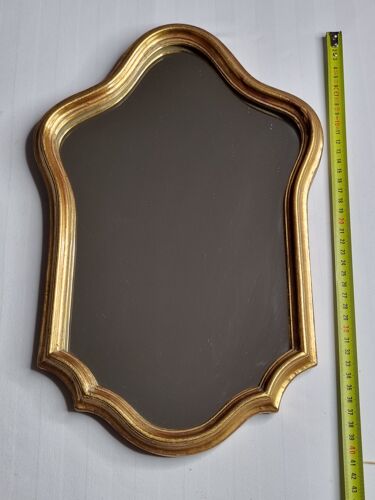 Miroir vintage de style Louis XV, chantourné, 41 cm