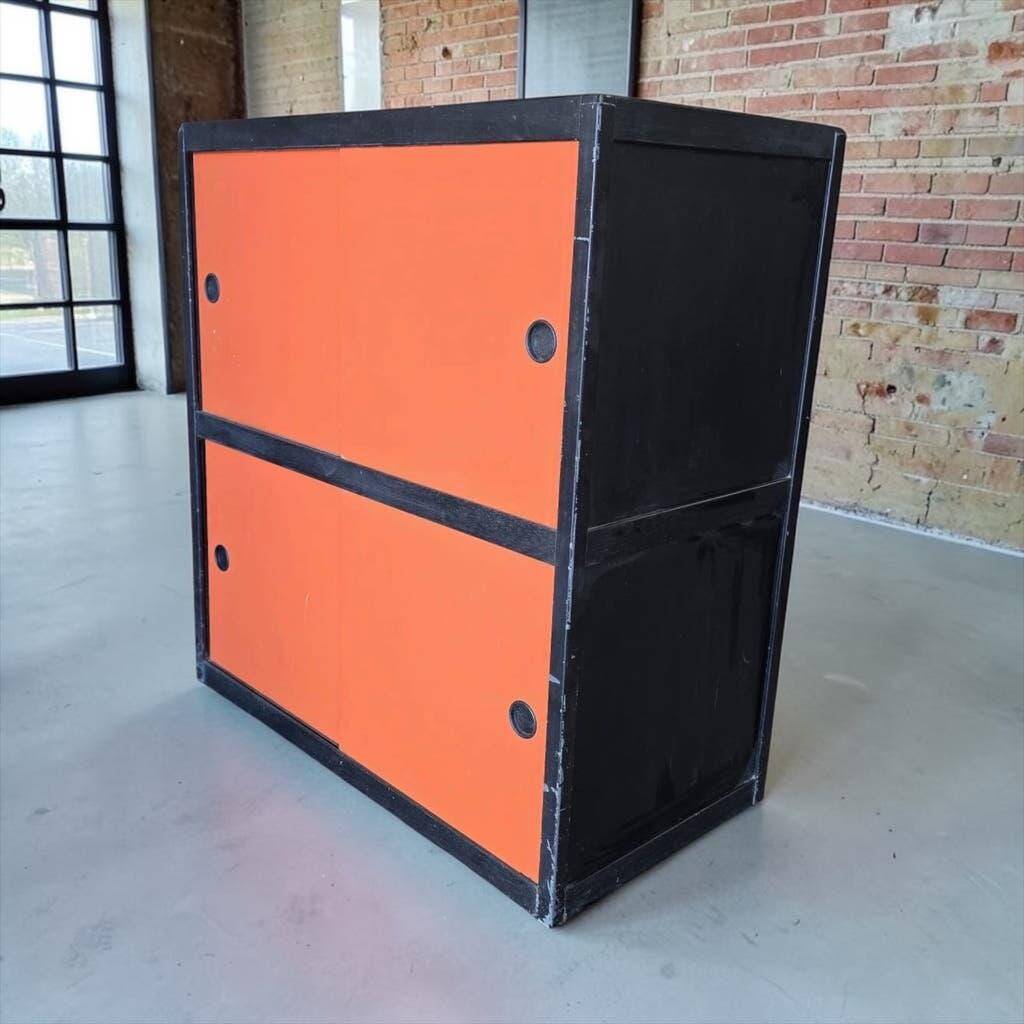 Vintage orange sliding door wardrobe kewlox
