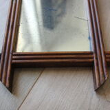 Rectangular wooden mirror 33 X 27 cm