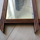 Rectangular wooden mirror 33 X 27 cm