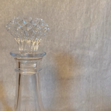 Chiseled glass carafe