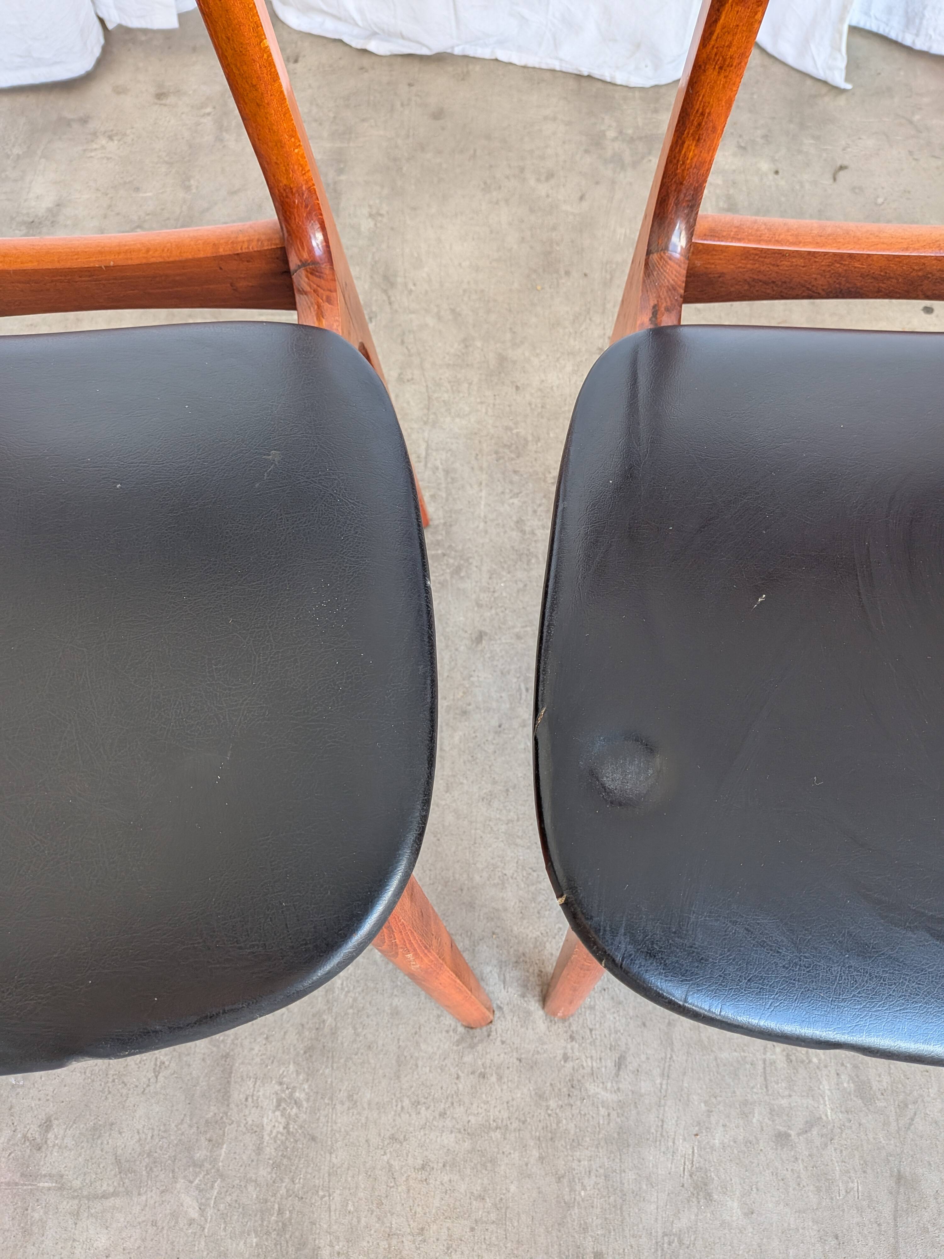 SET of 3 Vintage STOL Kamnik Dining Chair: 1970s Yugoslavian Mid-Century Mo
