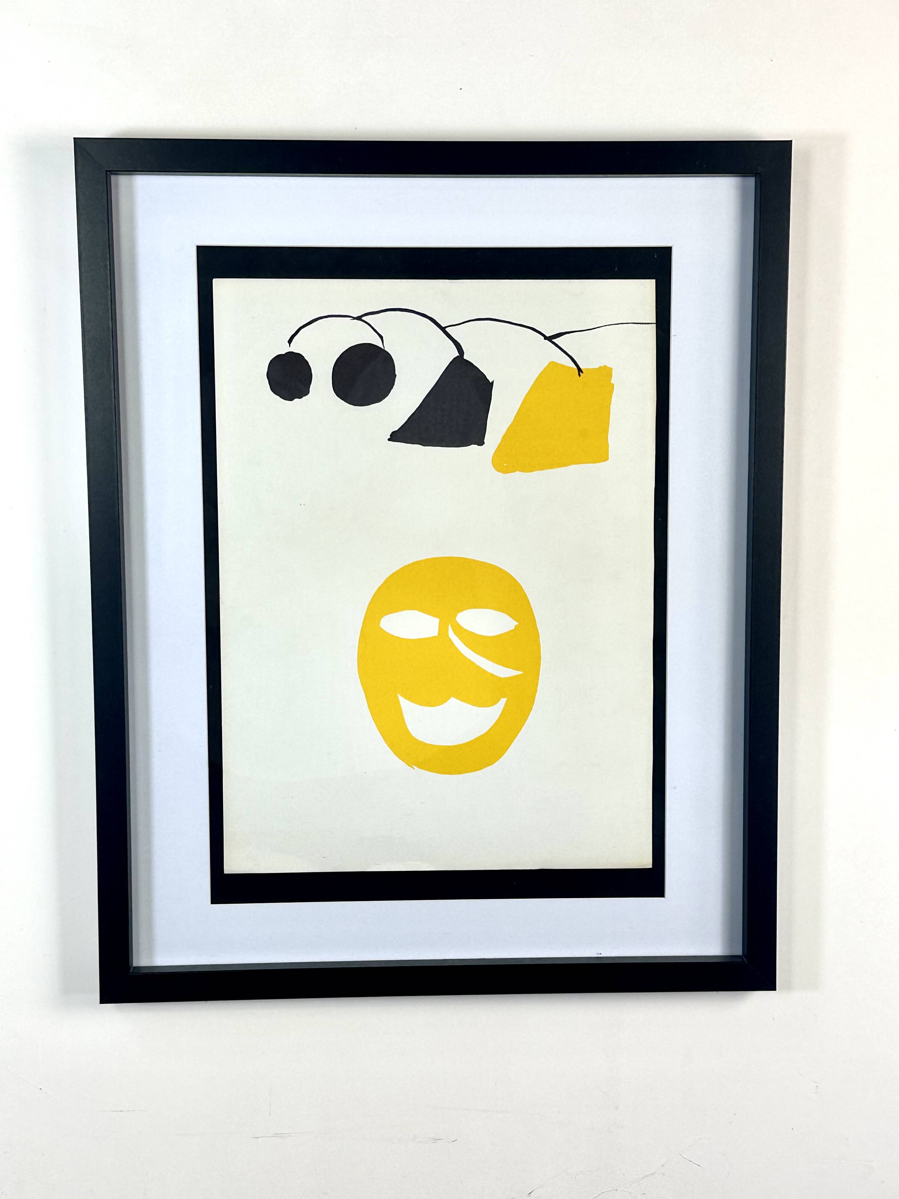 Two Lithographs Alexander CALDER - DLM Behind the Mirror - Maeght