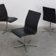 Set of 6 'Oxford' swivel chairs by Arne Jacobsen for Fritz Hansen, 1965