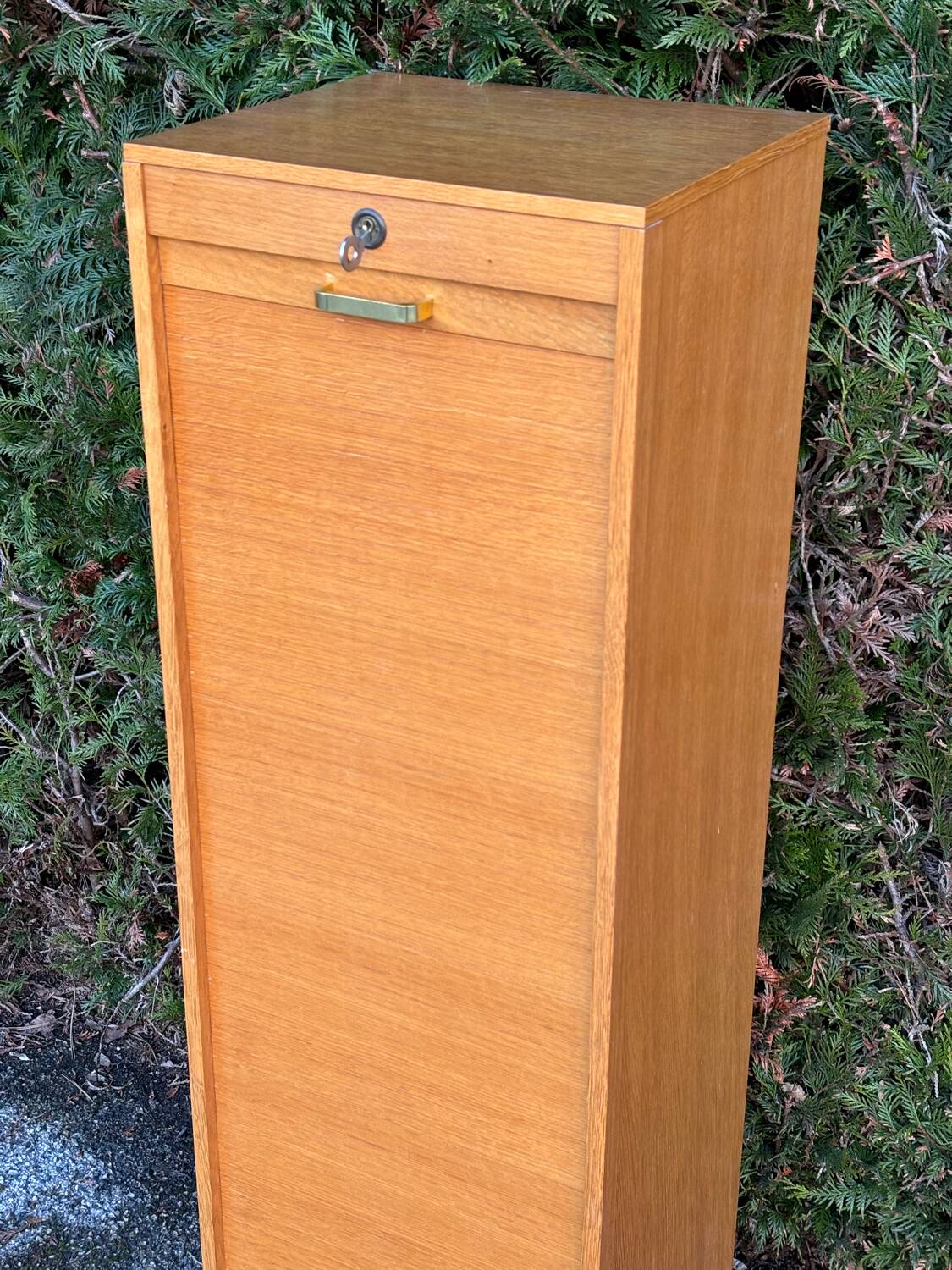 Curtain filing cabinet
