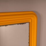 Orange plastic square mirror