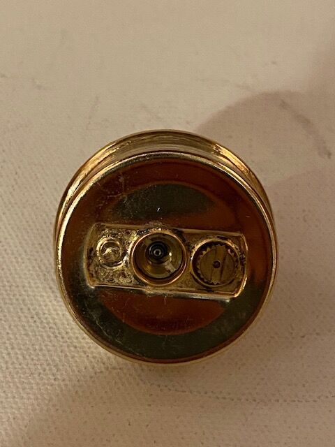 Table lighter, ball-shaped gold color