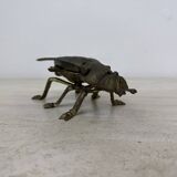 Brass ash tray fly shaped vintage , 1970s
