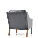 Padded of Borge Mogensen leather chair model 2207