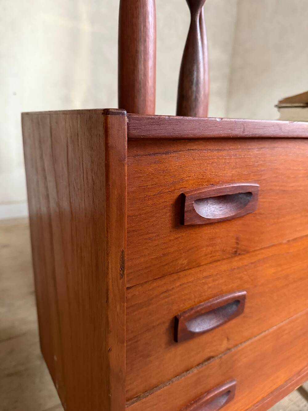 Vintage Scandinavian teak chest of drawers
