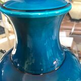 Vintage cracked ceramic lamp