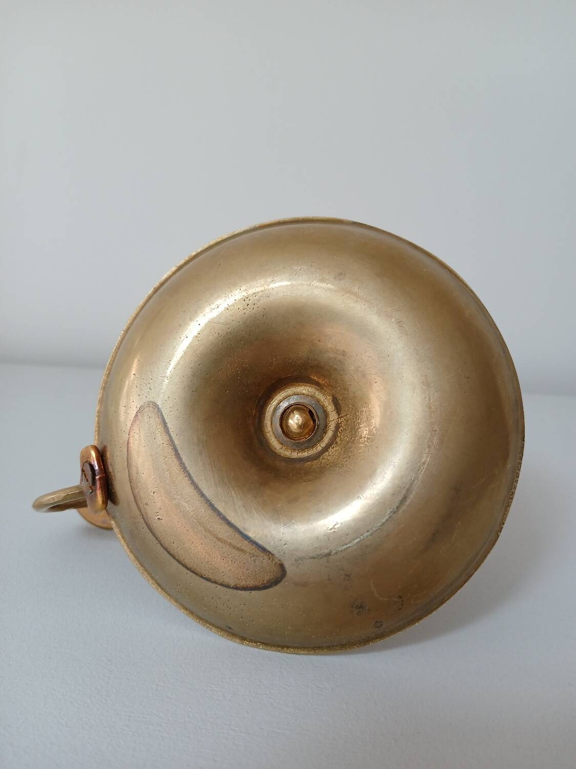 Set of 2 brass cellar rat candlesticks