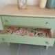 Matt green chest of drawers