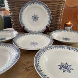 6 vintage St Amand soup plates