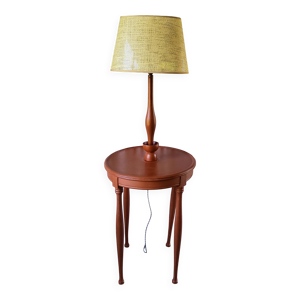 Lampadaire table patiné