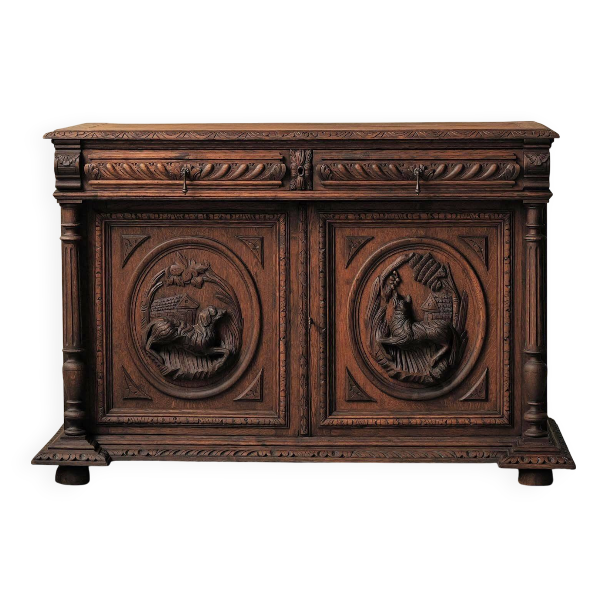 Buffet sculpté de style néo-Renaissance, XIXᵉ siècle