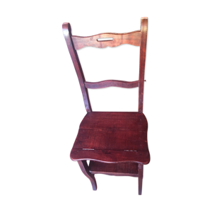 Chaise escabeau ancienne