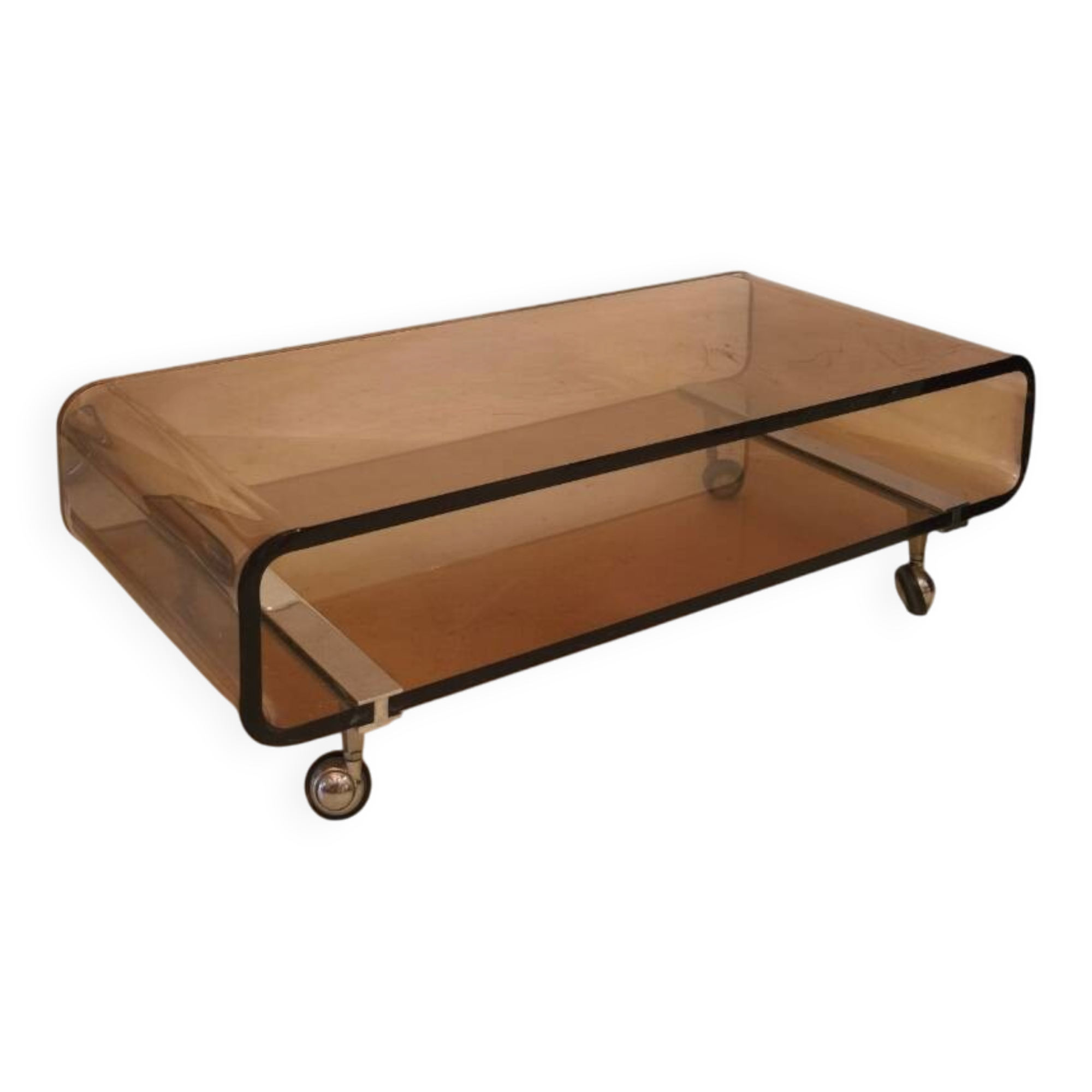 Altuglas / plexiglass coffee table designed by Michel Dumas, Roche Bobois, v