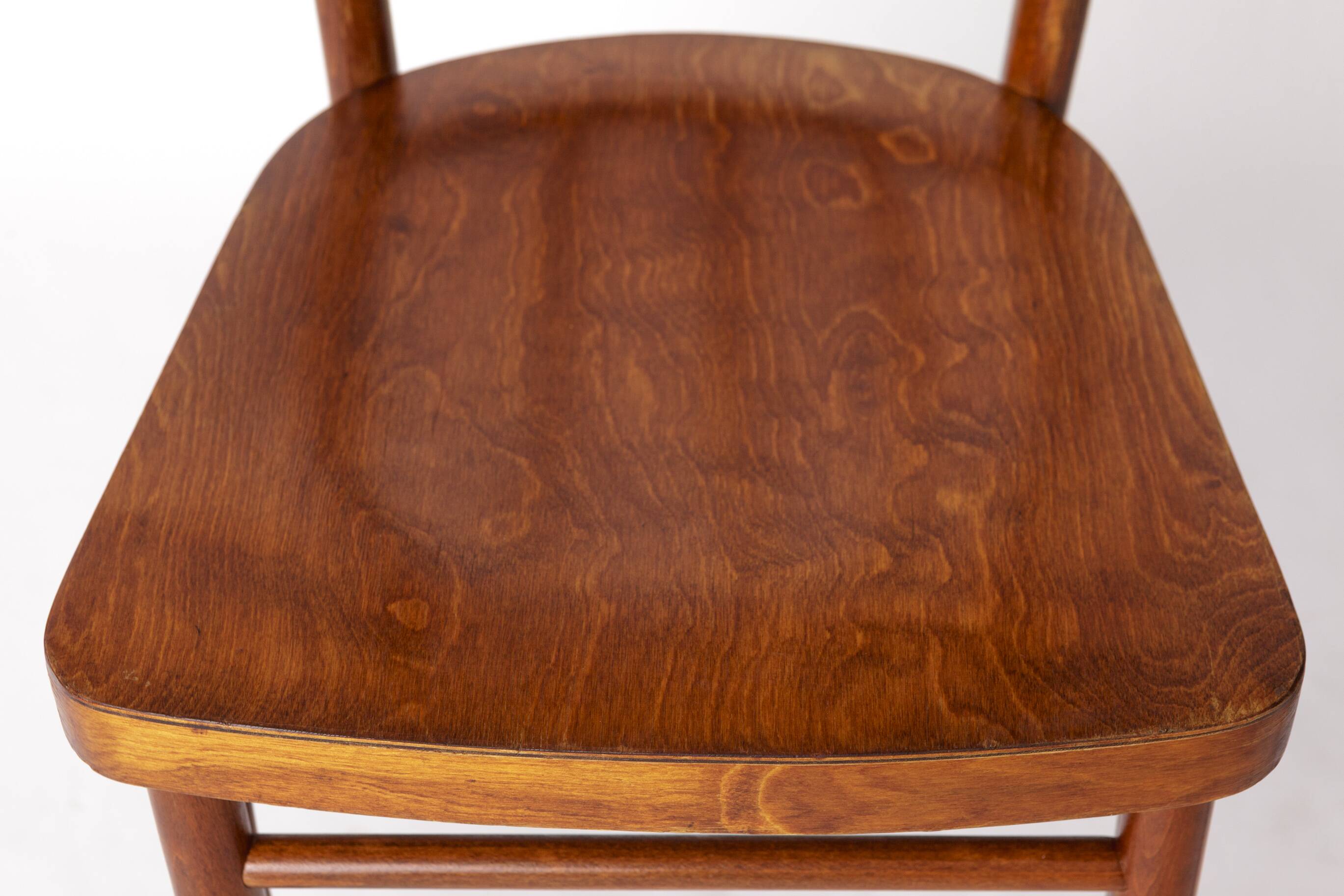 Pair of Soviet Beech Dining Chairs – 1978 Vintage, Refurbished Wood Frame