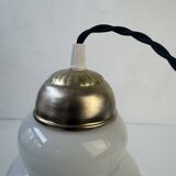 Ancienne suspension opaline 1970 vintage